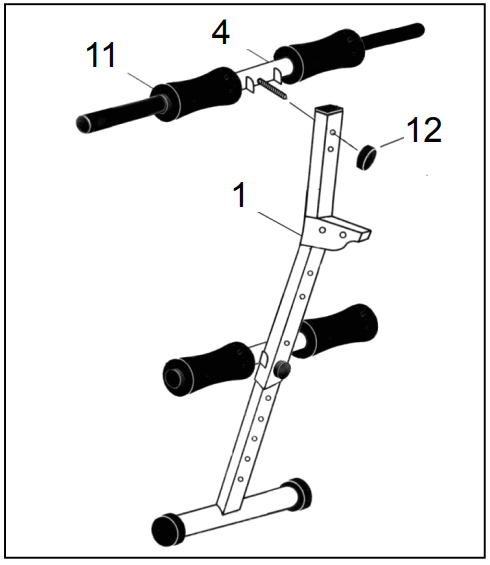 SportPlus SP SUB 001 W SIT UP BANK with 2 15 kg Dumbbels - FIGURE 4