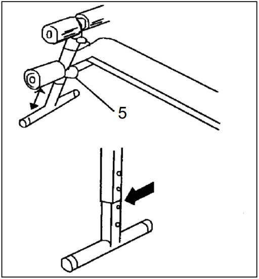 SportPlus SP SUB 001 W SIT UP BANK with 2 15 kg Dumbbels - FIGURE 8