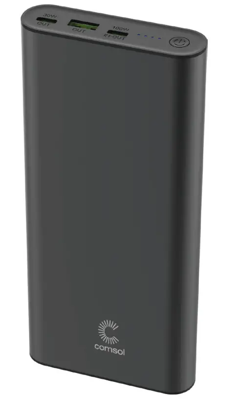 comsol PB25100 100W USB-C Laptop Power Bank Charger