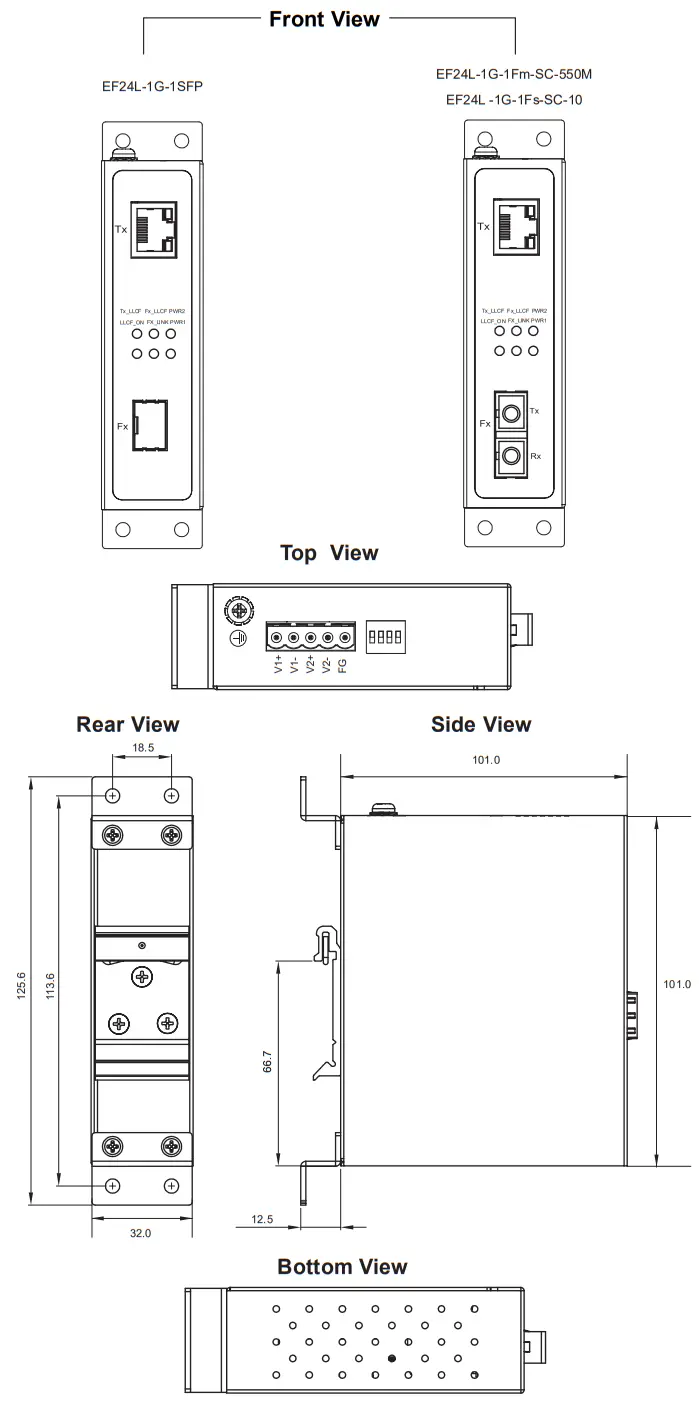 atop EF24L Series Industrial Ethernet to Fiber Media Converter - Fig 8