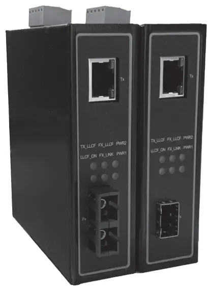 atop EF24L Series Industrial Ethernet to Fiber Media Converter