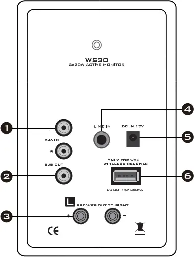 BLUE AURA WS30i - Rear Panel 1