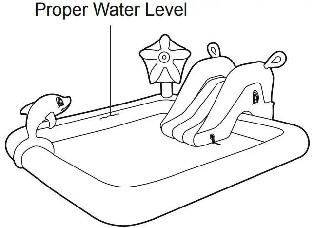 Bestway 43045051 Aquarium Play Pool-Proper Water Level