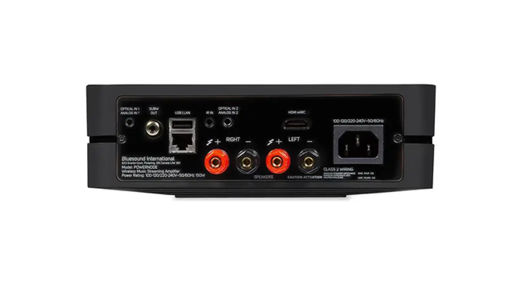 Bluesound Powernode Wireless Multi-room Music Streaming Amplifier User Guide