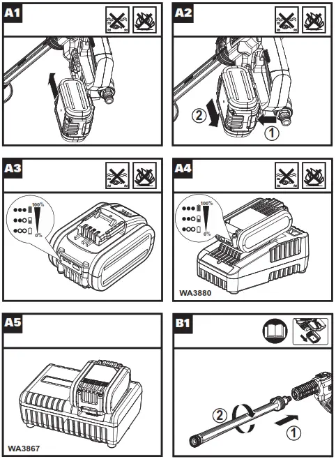 WORX WG630E 2 in 1 Portable Power Cleaner Water Sprayer - 2