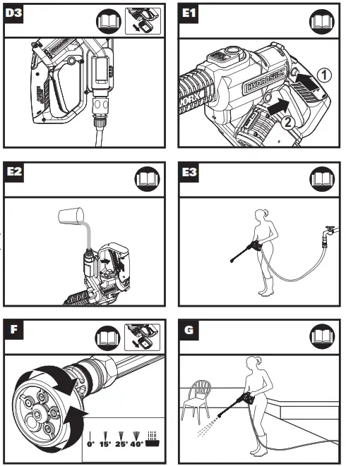 WORX WG630E 2 in 1 Portable Power Cleaner Water Sprayer - 4