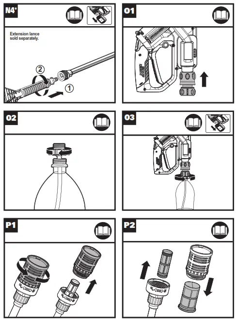 WORX WG630E 2 in 1 Portable Power Cleaner Water Sprayer - 7