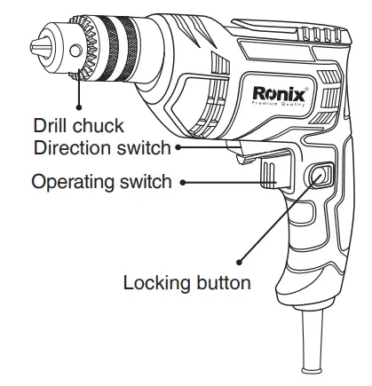 Ronix 2107 6.5mm Electric Drill - fig