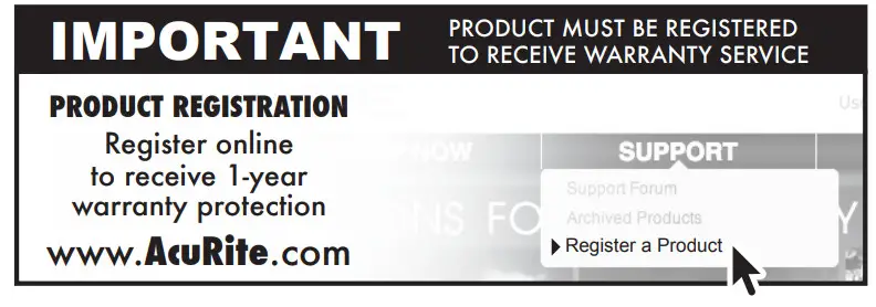 AcuRite 01055 Display Console - Important