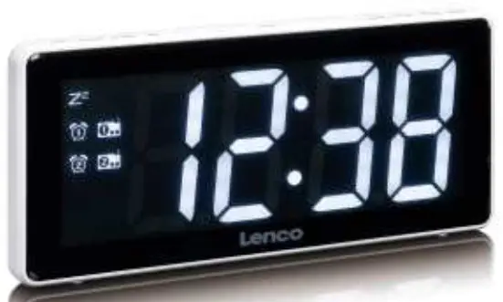 Lenco CR 30 3 Inch Clock Radio with XXL LED Display