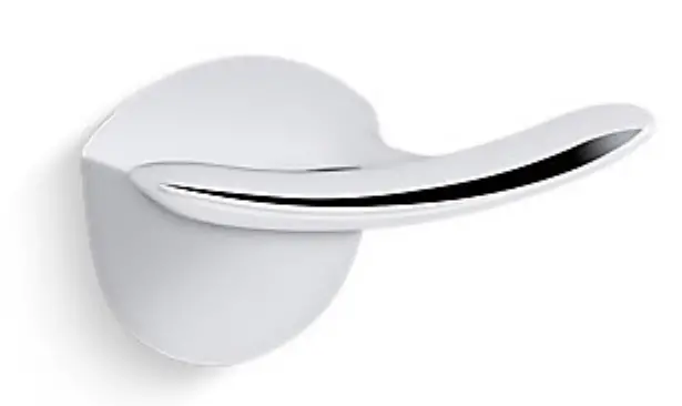 KOHLER R31185-BL Avail Single Hook Matte Black Towel Hook