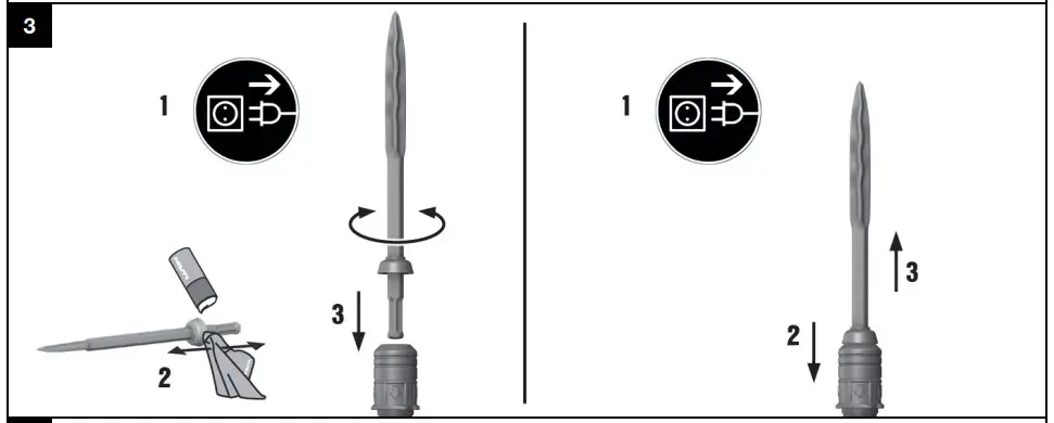 Fitting the accessory tool