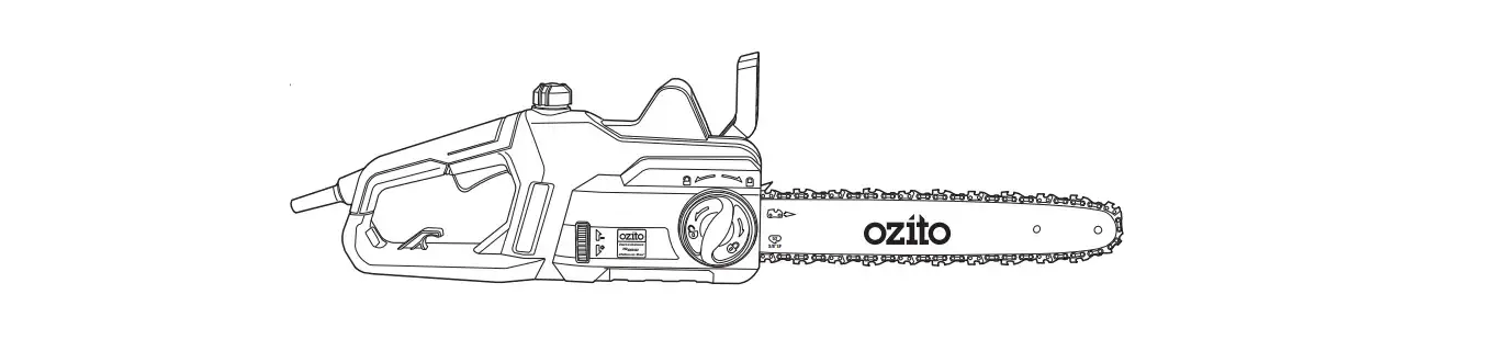 Ozito Ecs-1935 1900w 356mm 14 Inch Electric Chainsaw Instruction Manual