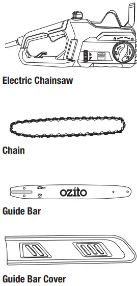 ozito ECS-1935 1900W 356mm 14 Inch Electric Chainsaw-FIG2