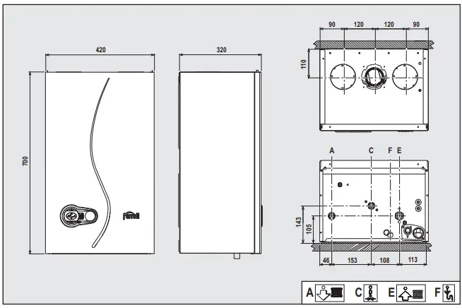 Ferroli Bluehelix Tech S 45H Wall Mounted Condensing Boilers-fig2
