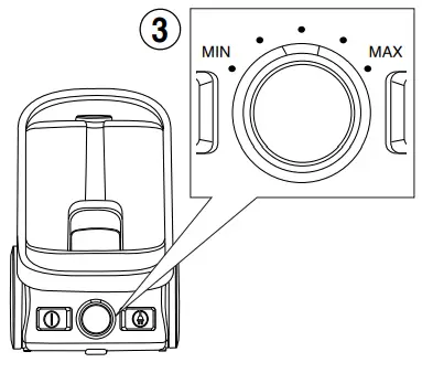 Panasonic MC-CL609 Vacuum Cleaner - Control towards