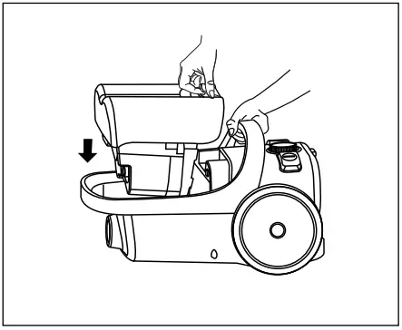 Panasonic MC-CL609 Vacuum Cleaner - closed before