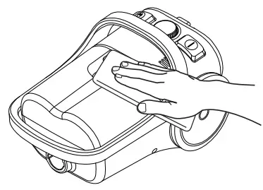 Panasonic MC-CL609 Vacuum Cleaner - damp cloth