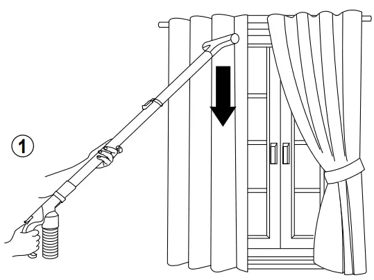 Panasonic MC-CL609 Vacuum Cleaner - downward in one direction