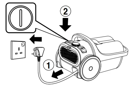 Panasonic MC-CL609 Vacuum Cleaner - socket’s outlet
