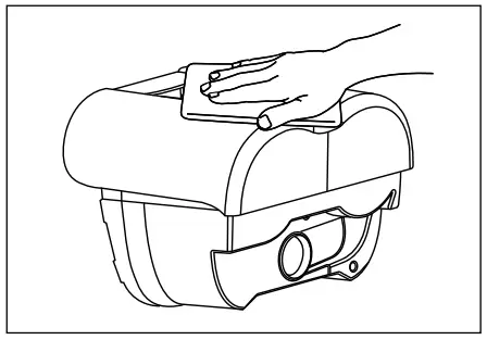 Panasonic MC-CL609 Vacuum Cleaner - using a soft and damp