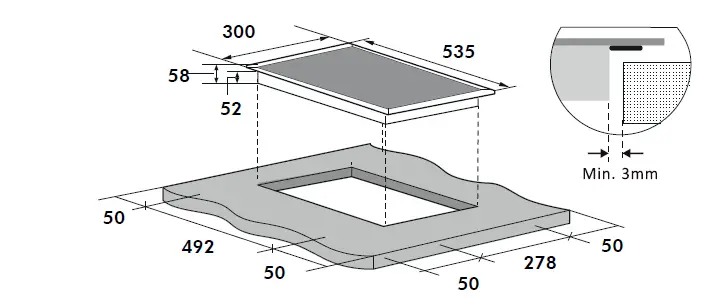 lin -rie-LS30I1F-30cm-Domino-Induction-Cooktop -FIG-4