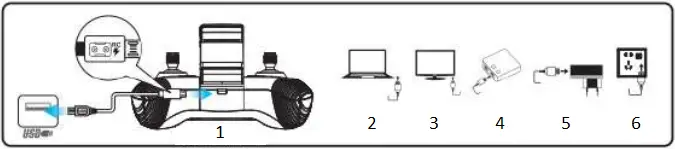 4DRC 4D-F12 - Remote control battery charging