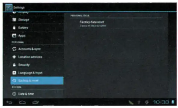 SWA CONNECT Android Technology Platform Software - Setting11