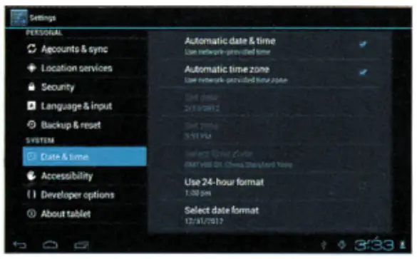 SWA CONNECT Android Technology Platform Software - Setting14