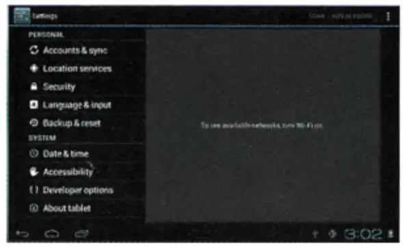 SWA CONNECT Android Technology Platform Software - Setting7