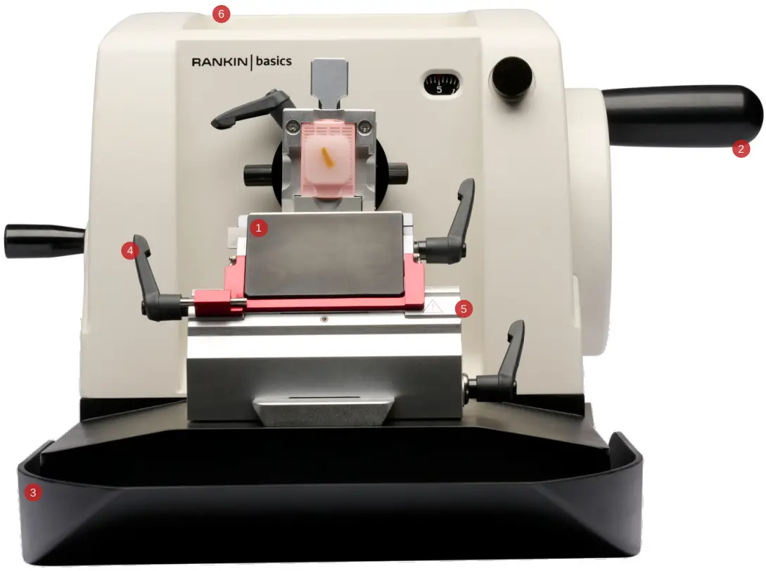 RANKIN basics MCT45 Semi Automatic Microtomes - control panel