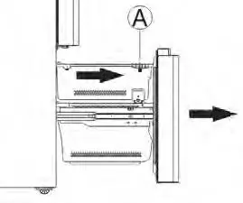 FIG 12 Disassembling the freezer door