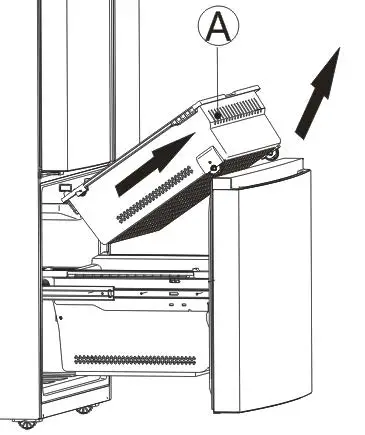 FIG 14 Disassembling the freezer door