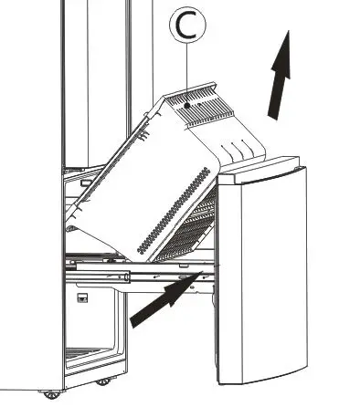 FIG 15 Disassembling the freezer door
