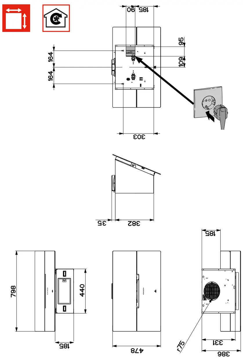 ROBLIN MOLIERE Kitchen Extractor Hood - MOLIERE4