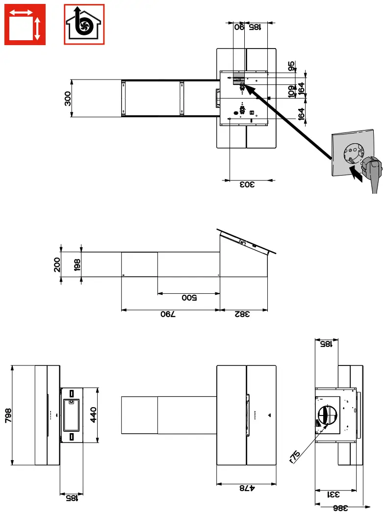 ROBLIN MOLIERE Kitchen Extractor Hood - MOLIERE5