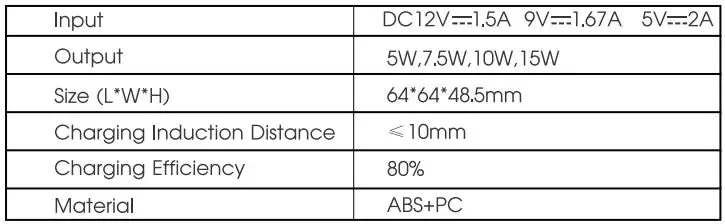 ZeeHoo PowerDrive IC50 User Manual - Specification