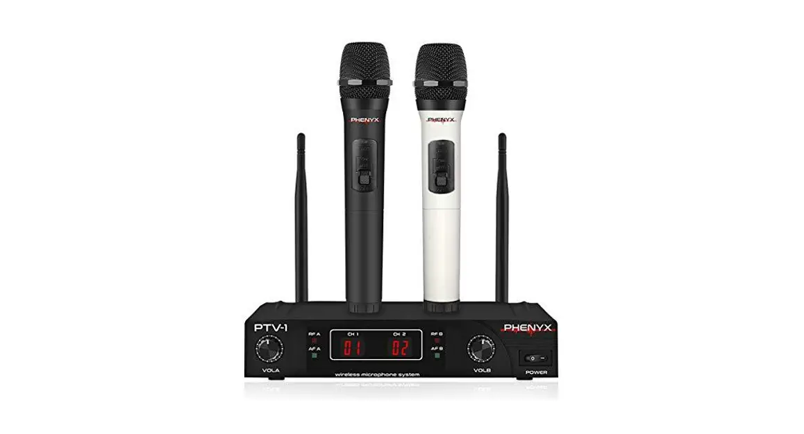 Phenyx Pro Ptv-1 Vhf Dual Wireless Microphone System Owner's Manual Phenyx Pro Ptv-1 Vhf Dual Wireless Microphone System Owner's Manual