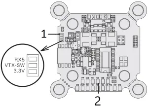 HOBBYWING XRotor Micro Flight Controller - Back View A