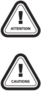 HOBBYWING XRotor Micro Flight Controller - CAUTIONS Attention