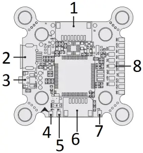 HOBBYWING XRotor Micro Flight Controller - Front View