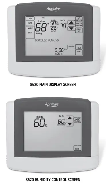 MODEL 8620 THERMOSTAT