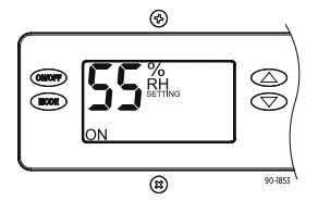 SETTING THE DESIRED HUMIDITY LEVEL