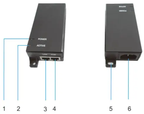 DIGITUS DN-95102-1 PoE+ Injector-Package Content