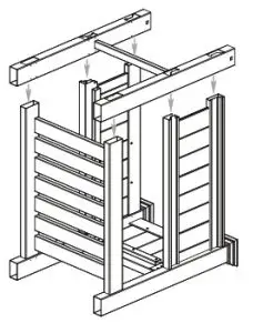 Vita Cambridge Raised Planter Extension Kit - 1