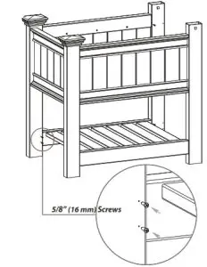Vita Cambridge Raised Planter Extension Kit - fig12