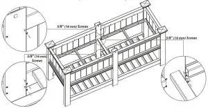 Vita Cambridge Raised Planter Extension Kit - fig14
