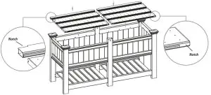 Vita Cambridge Raised Planter Extension Kit - fig15
