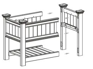 Vita Cambridge Raised Planter Extension Kit - fig7