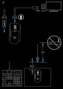logitech G703 Lightspeed Wireless Gaming Mouse - fig 2